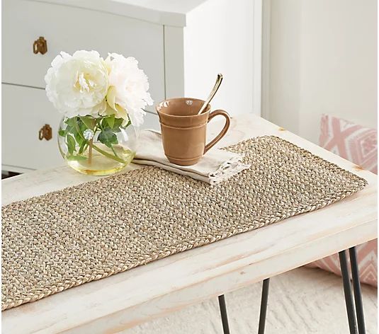 12" x 40" Seagrass Table Runner by Valerie - QVC.com | QVC