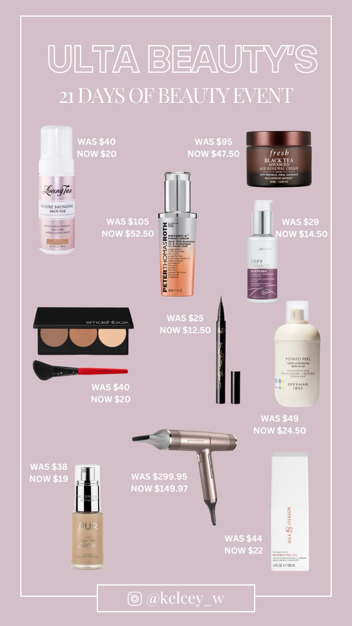 September 17th - Ulta 21 Days of Beauty Deals! 


#LTKFindsUnder50 #LTKSaleAlert #LTKBeauty