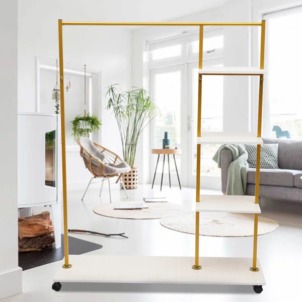 Esjay 47.24'' Rolling Clothes Rack | Wayfair North America