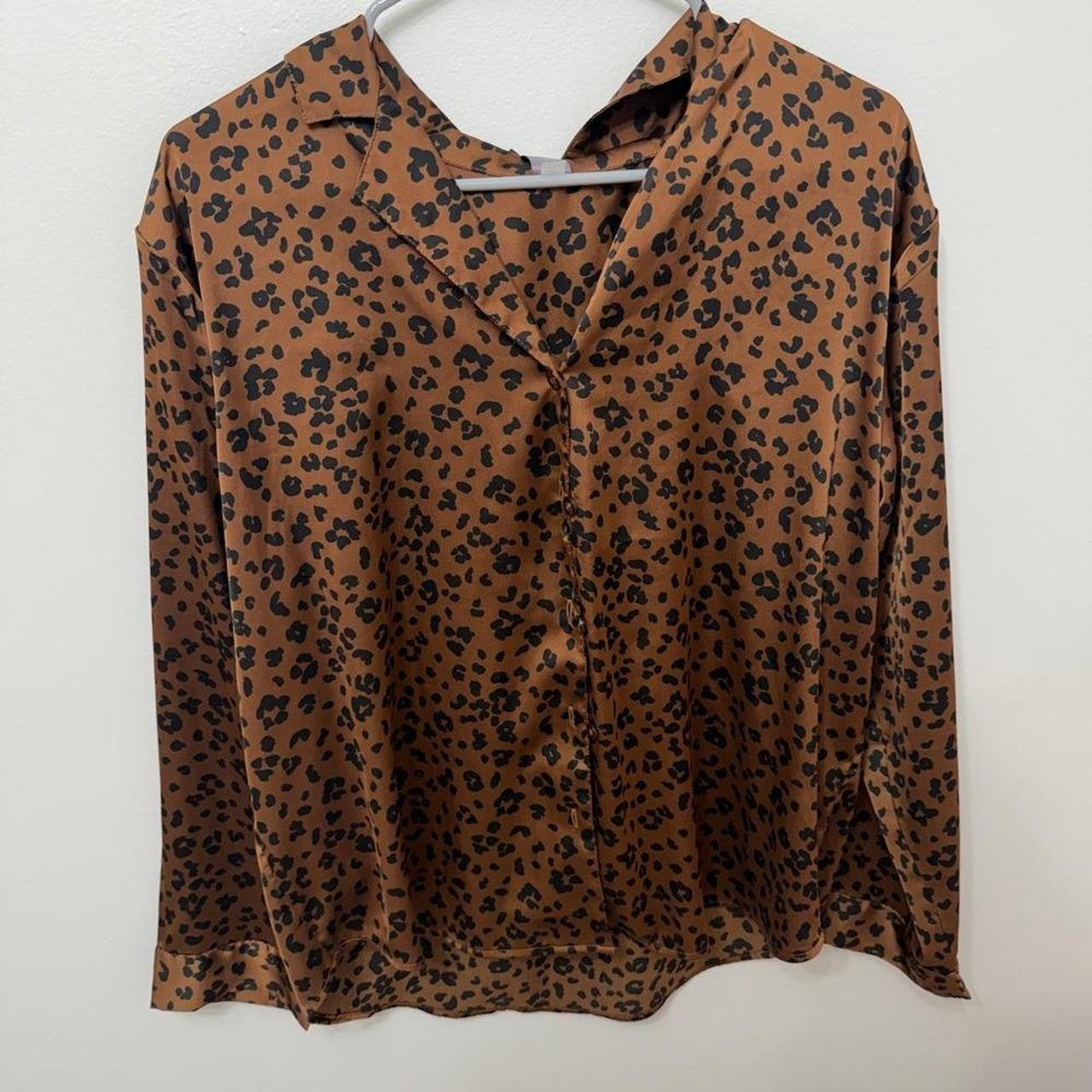 Auden Women's Shirt - Brown/Black - M | Depop US