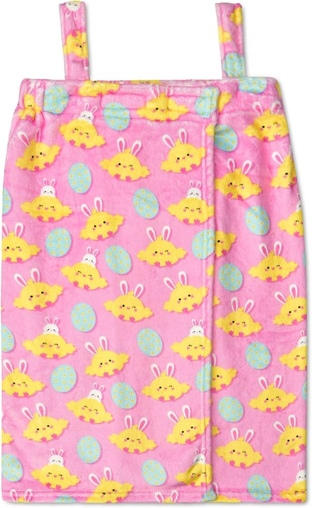 iscream Big Girls' Silky Soft Plush Spa Wrap for Home, Travel, Summer Camp - Kawaii Besties Colle... | Amazon (US)