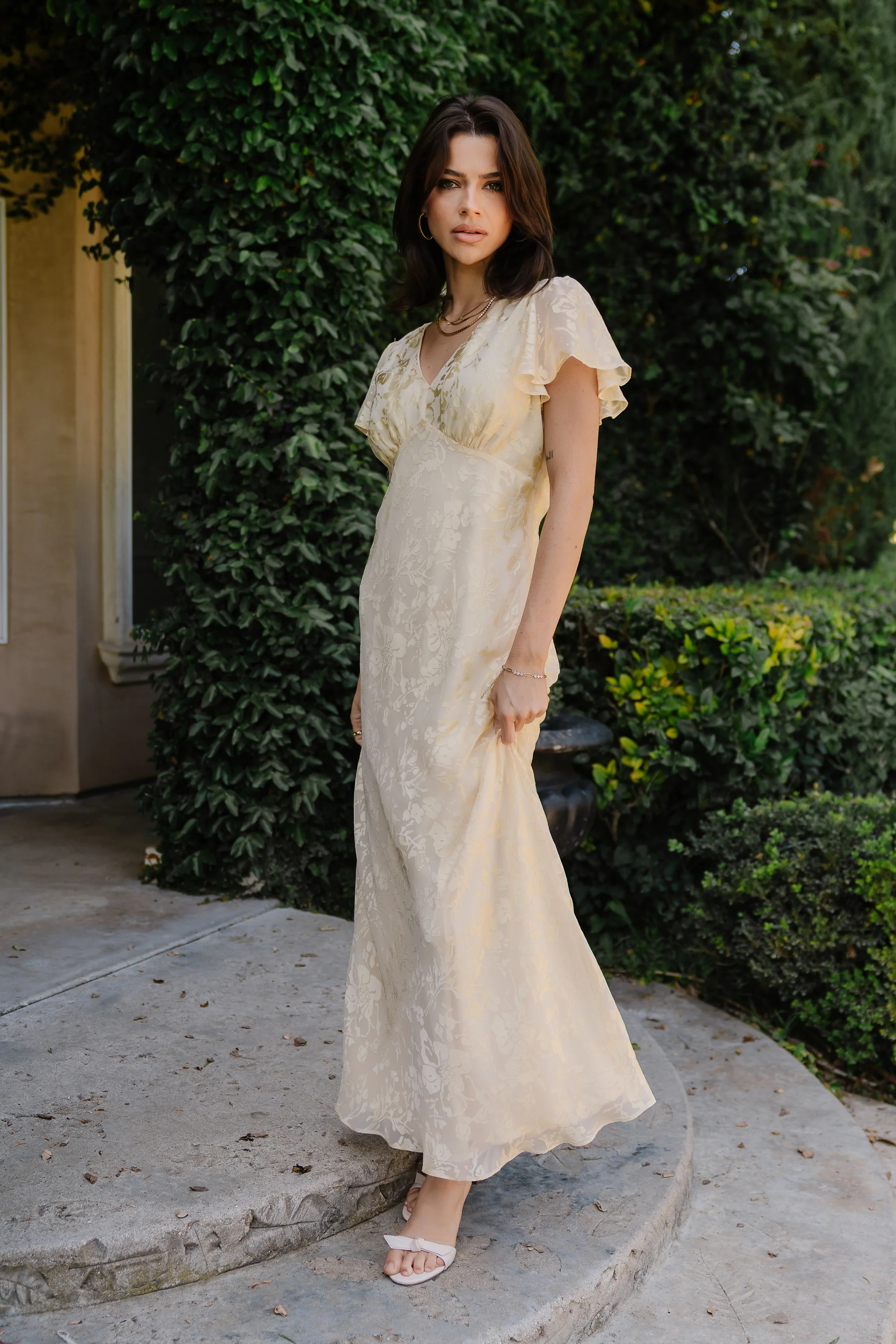 Ashtin Floral Maxi Dress in Yellow | Böhme US