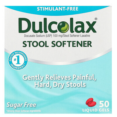 Dulcolax, Stool Softener, 50 Liquid Gels | iHerb