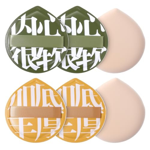 BOHUIZ 6 Pcs Korean Makeup Sponge Puff for Foundation Concealer, Teardrop Makeup Sponge Set Cushion Puff Foundation Sponges for Liquid Cream Contouring (Large Size) | Amazon (US)