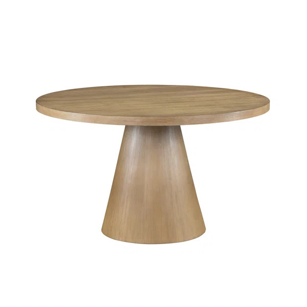 Delphine Oak Finish 52" Wide Dining Table | Wayfair North America