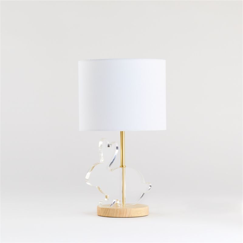 Acrylic Bunny Table Lamp | Crate and Barrel | Crate & Barrel