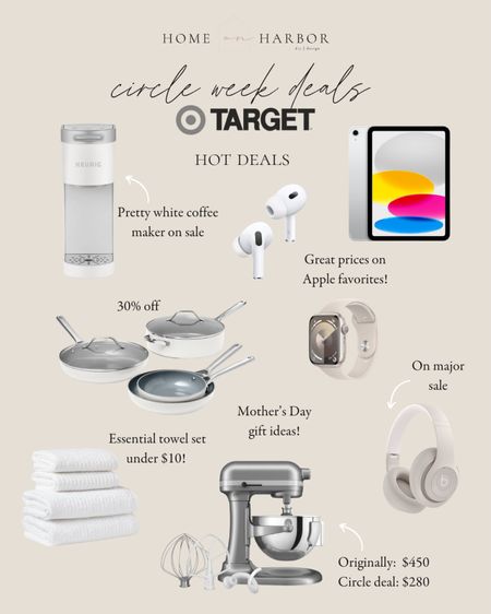Hot Target Circle deals you don’t want to miss! Apple products, Keurig, cooking essentials, home staples, electronics 

#LTKsalealert #LTKGiftGuide #LTKxTarget