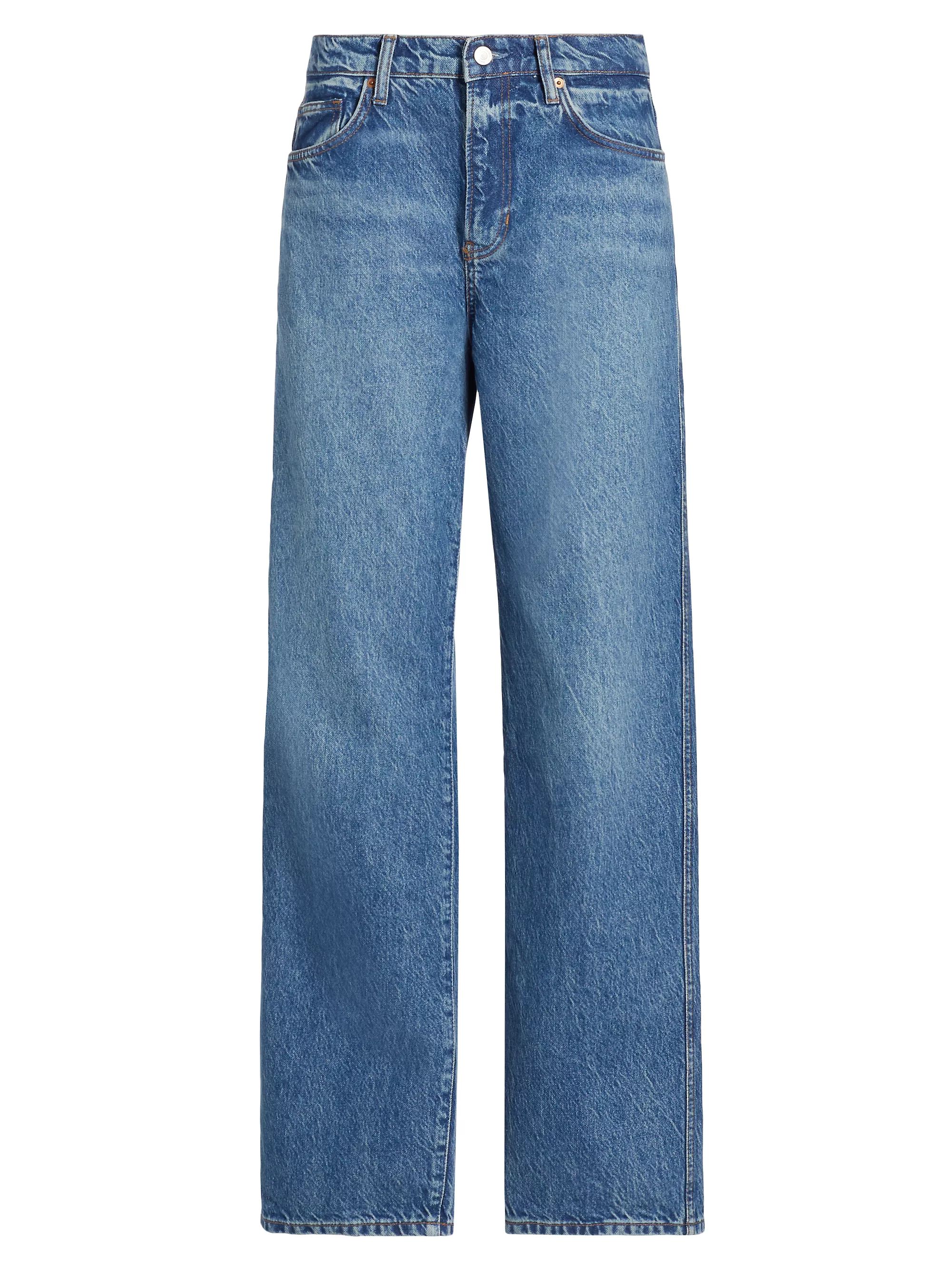 Val 90s Mid-Rise Straight-Leg Jeans | Saks Fifth Avenue