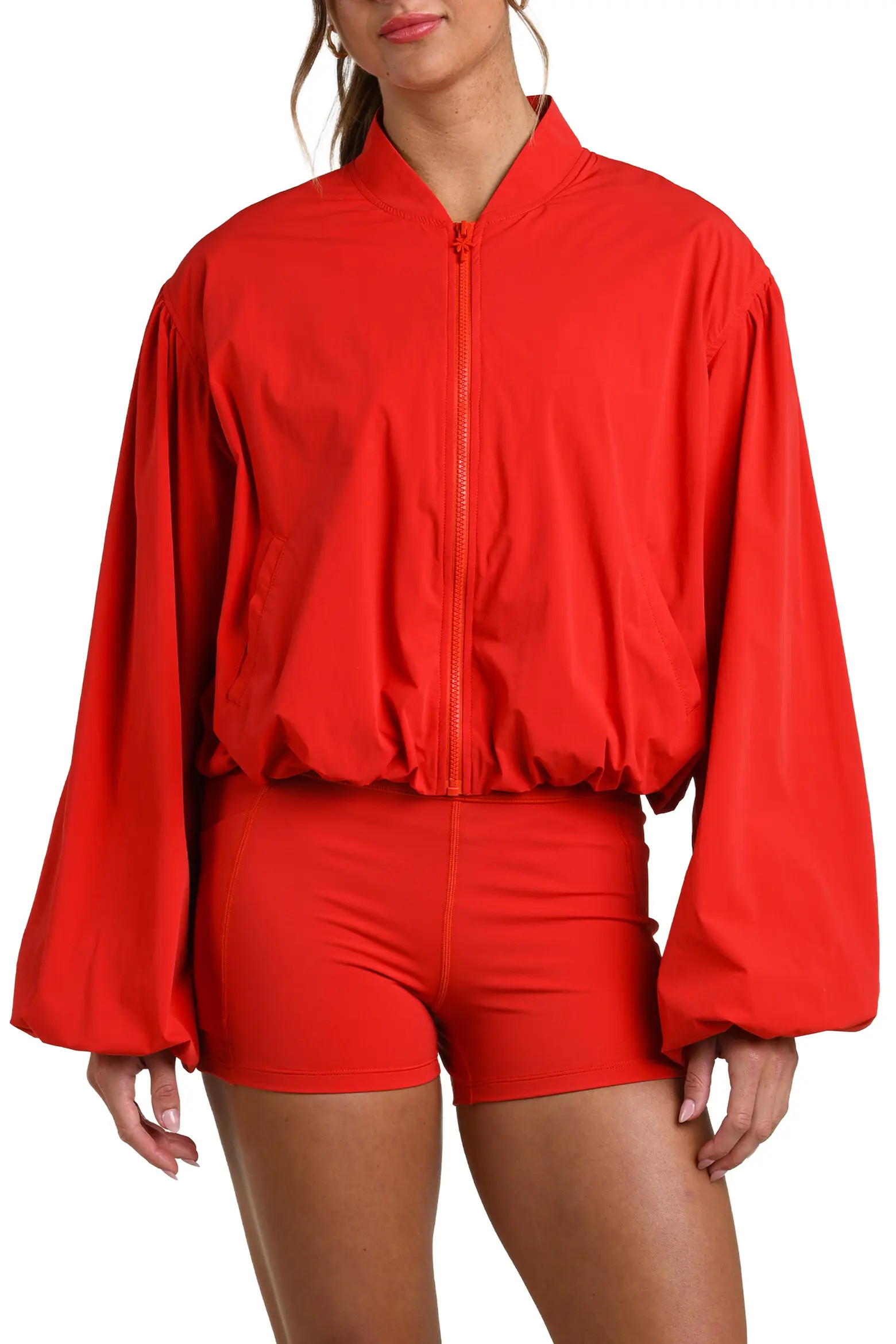 Bishop Sleeve Bomber Jacket (Women) | Nordstrom | Nordstrom