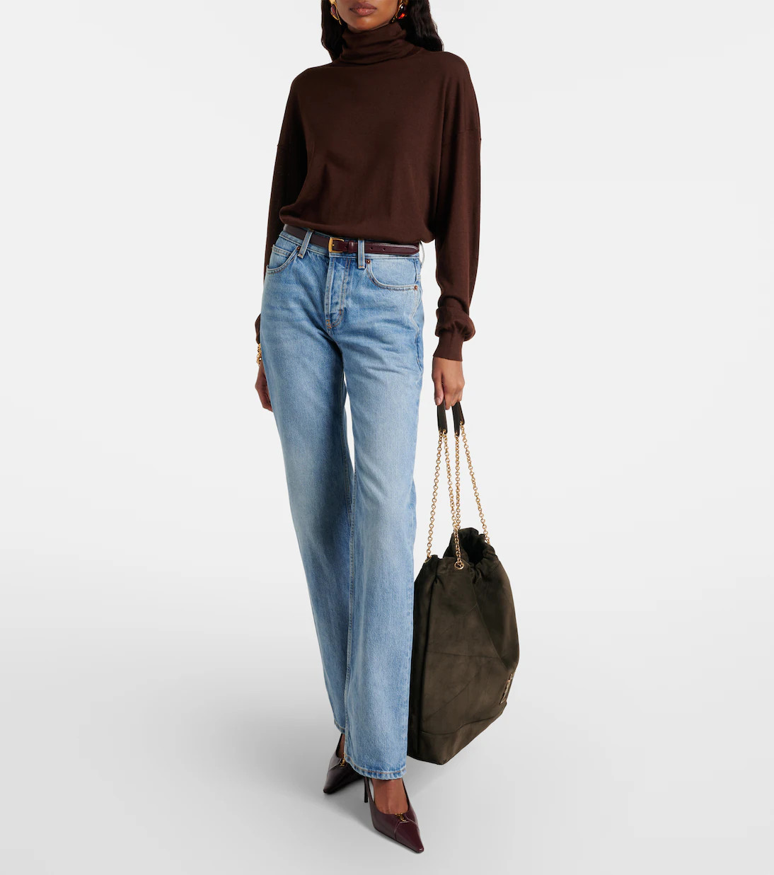 Jamie Cassandre Large suede shoulder bag | Mytheresa (INTL)