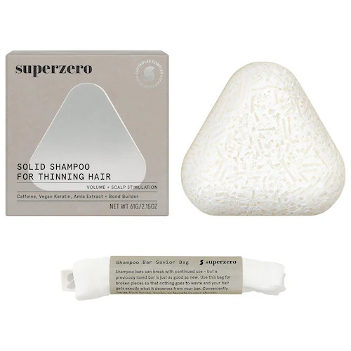 Strengthening & Scalp Stimulating Shampoo Bar for Thinning Hair - superzero | Sephora | Sephora (US)
