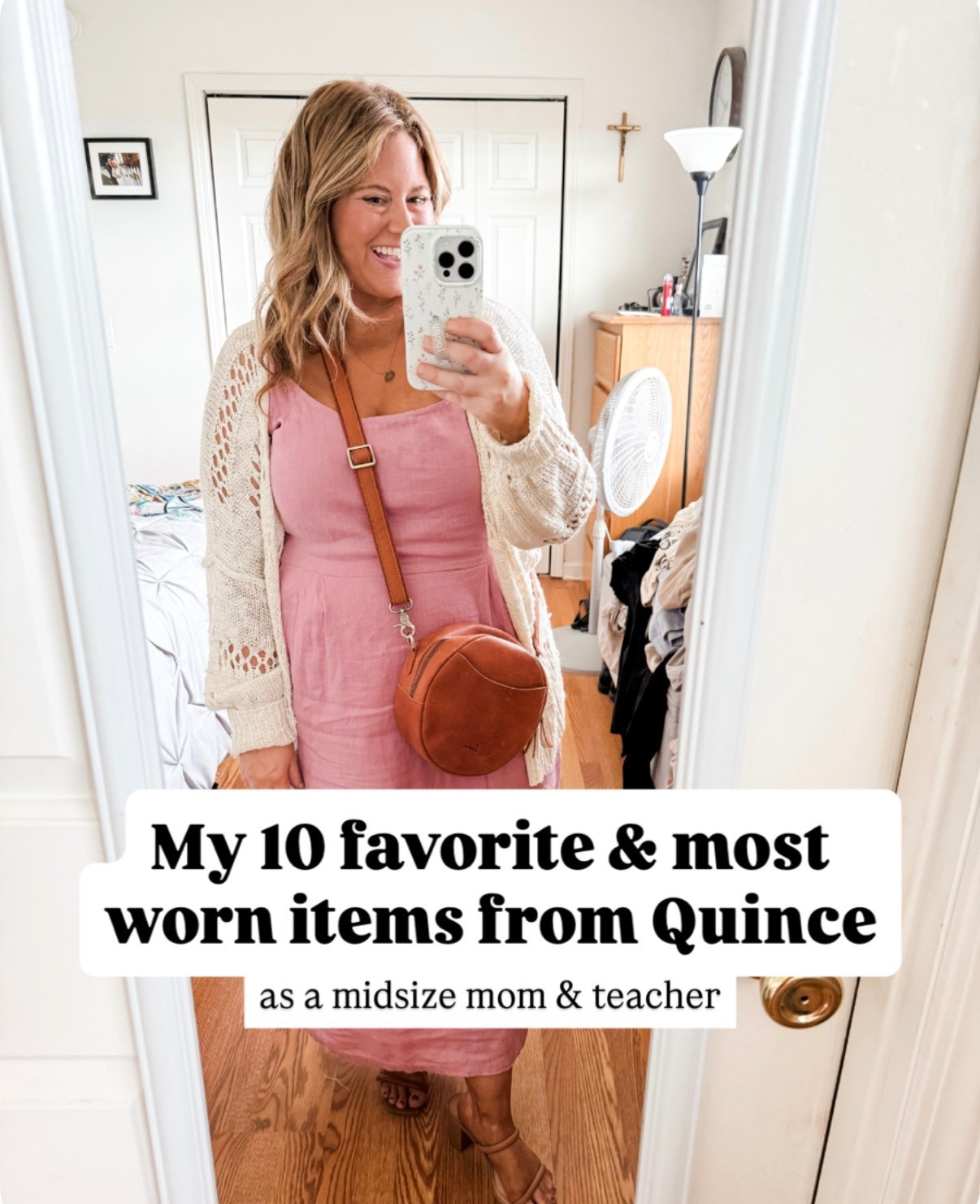 Here’s my favorite items from Quince and my sizing! These are in no particular order 

1. Grey sweatpants / XL
2. Bella straight jeans / 32 with a 26 inseam 
3. Black jeans / 32 with a 26 inseam 
4. Gauze button down / large
5. Cashmere cardigan / large
6. Cotton cardigan / large
7. Linen shorts / XL
8. Cropped cardigan / large 
9. Linen dress / large
10. Silk dress / XL
Bonus cotton sweaters / 1x in green (would prefer an XL) and XL in tan 

#LTKMidsize #LTKWorkwear #LTKmomlife