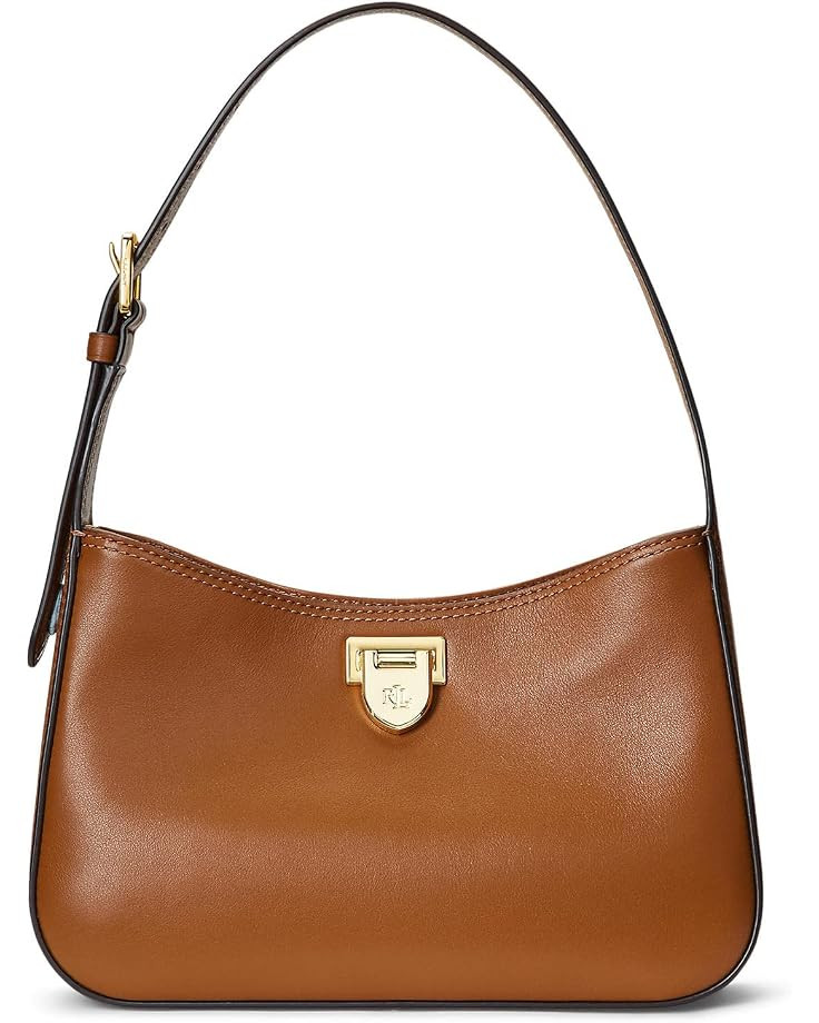 LAUREN Ralph Lauren Leather Medium Falynn Shoulder Bag | Zappos