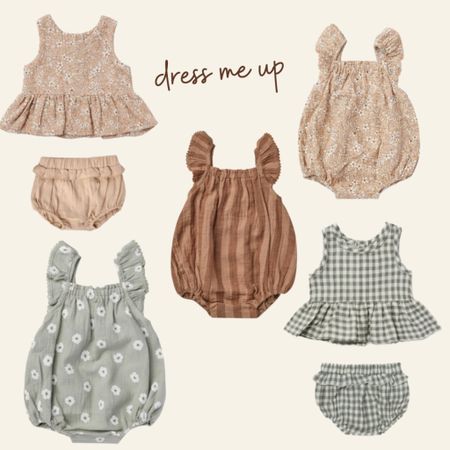 Baby girl rompers. The cutest spring/summer outfits. #familyphotos #milestoneoutfit #oneyearphotos #milestone #photography 

#LTKbump #LTKbaby #LTKkids
