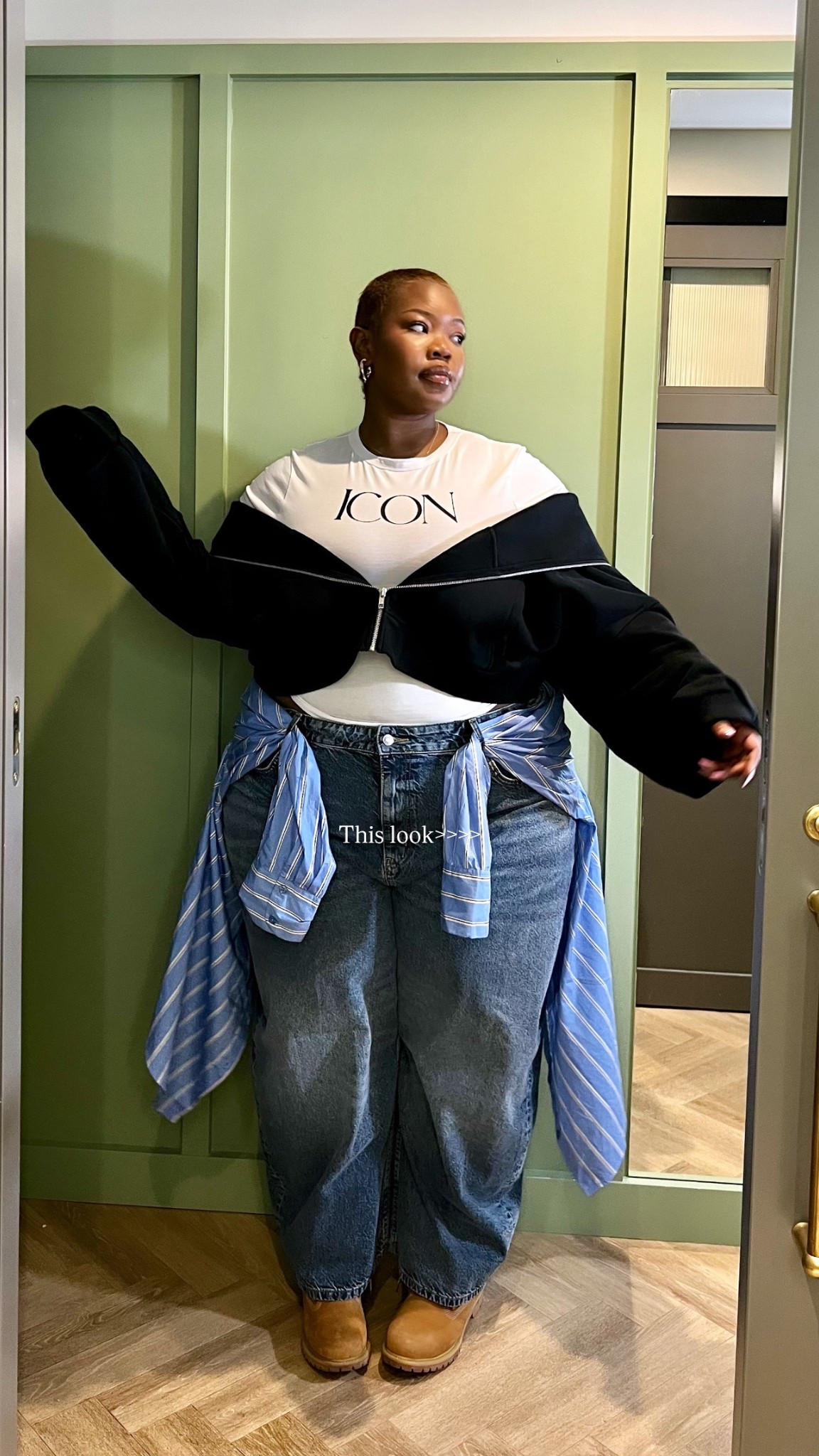 A comfortable layered outfit >>>>>> 

#LTKcurves #LTKjeans #LTKuk