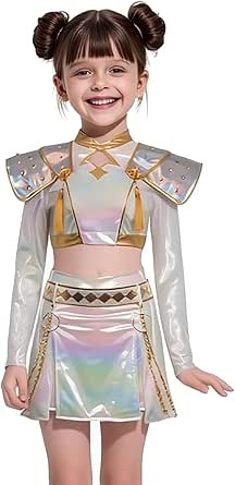 Demon Costume Hunters Skirt Set for Girls Kids Dance Outfit Set Halloween Clothes Matching Outfit... | Amazon (US)