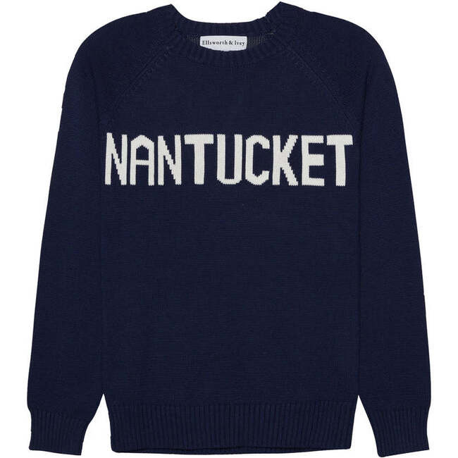 Ellsworth + Ivey | Women's Nantucket Sweater, (Navy Blue, Size X-Small) | Maisonette | Maisonette