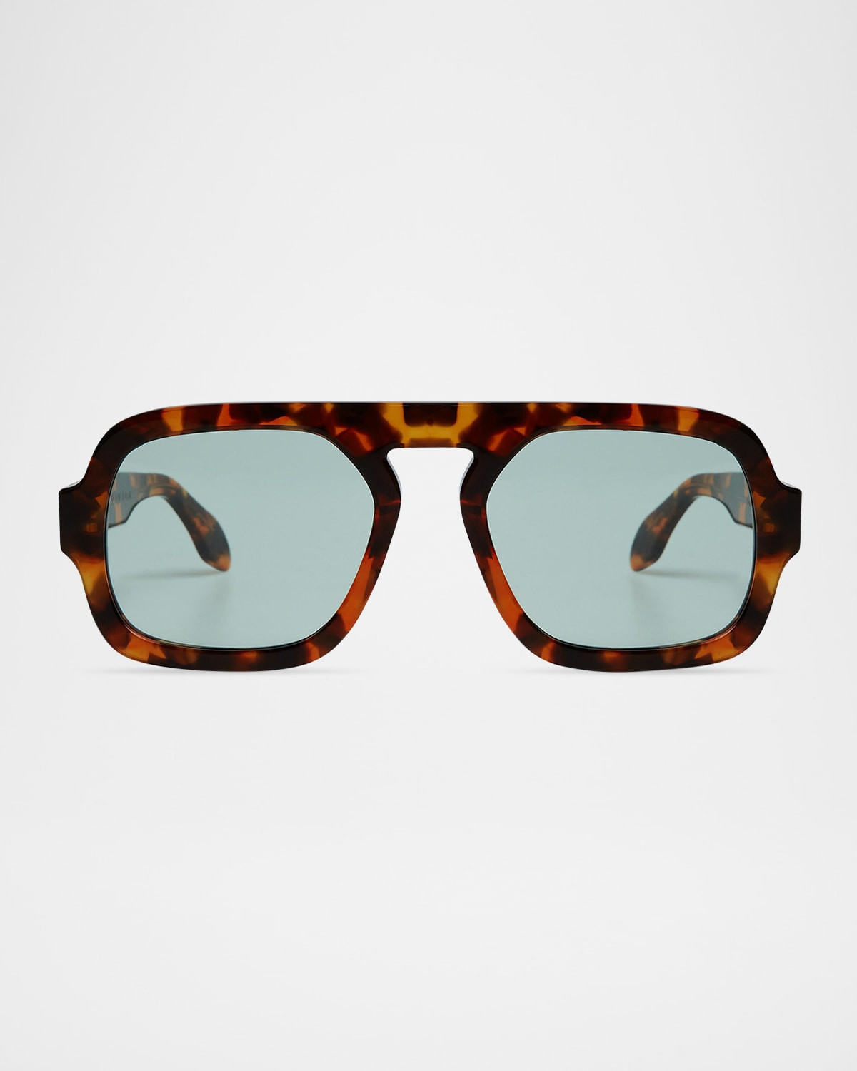 Jane Tortoise Acetate Aviator Sunglasses | Neiman Marcus