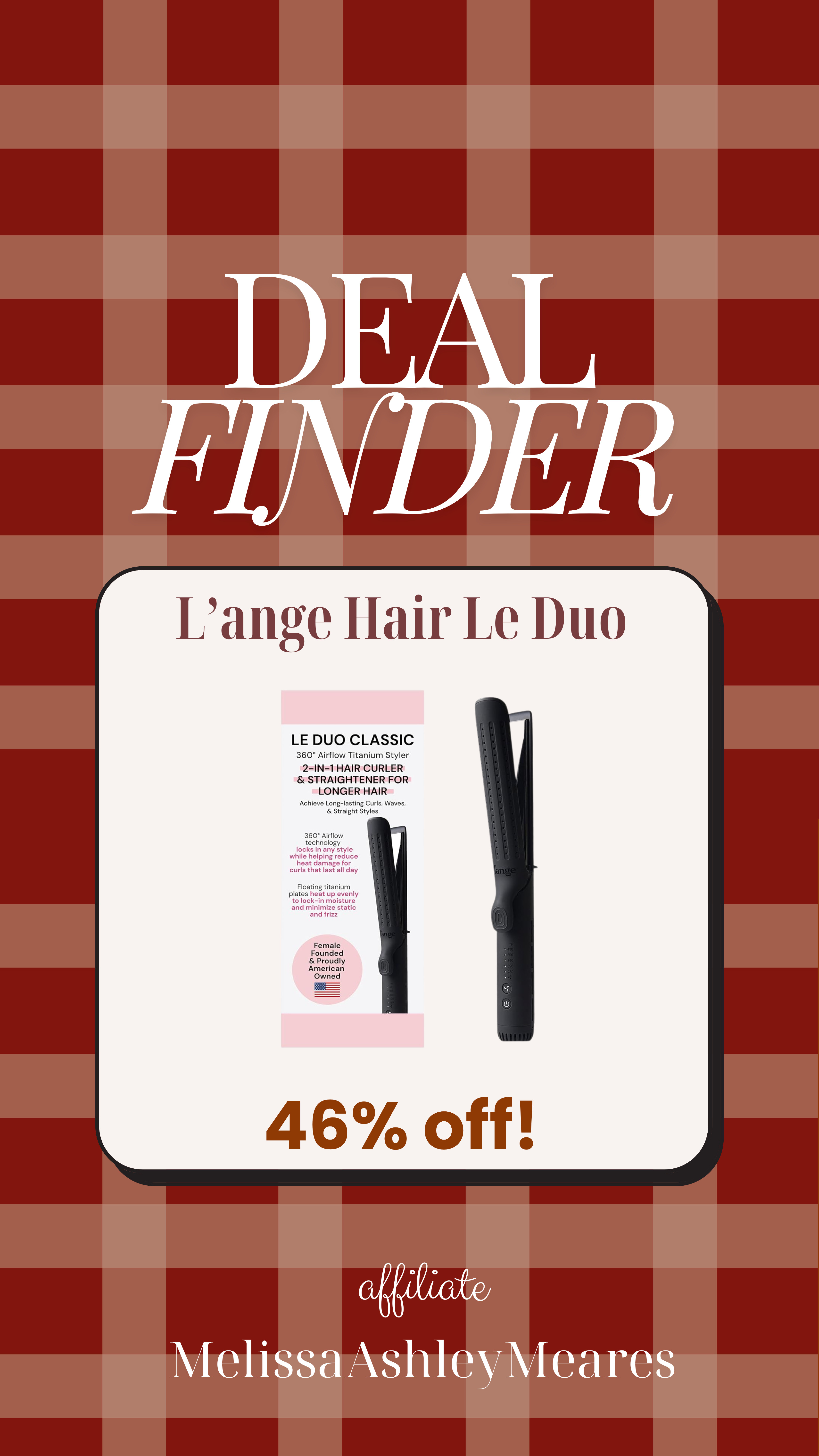 The L’Ange Le Duo is on major sale today! 🔥
If you’ve been wanting a tool that curls and straightens in one, this is the time. Pink and black are both on sale! 

 #DealFinder #HairTools #LangeLeDuo #SaleAlert #LTKSaleAlert #LTKFindsUnder50 #LTKBeauty