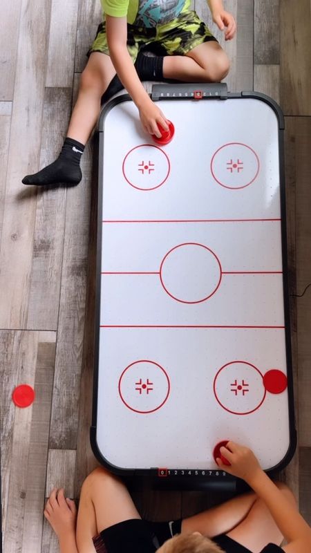 I don’t have the the small legs screwed on yet because they couldn’t wait to play! This is a great air hockey table if you don’t have a lot of space because you can store it in a closet! 

#LTKkids #LTKfamily #LTKfindsunder100