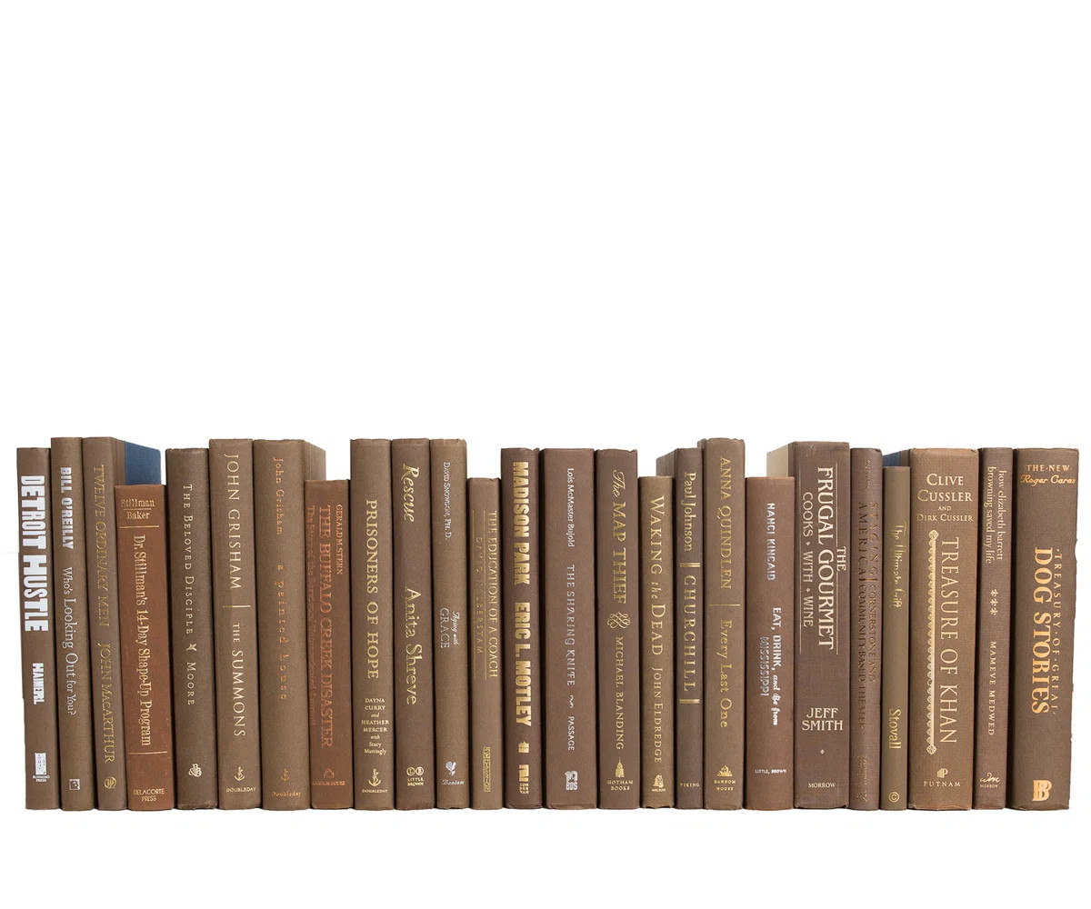 Decorative Books - Havana Books - Brown Books by the Foot | Wayfair North America