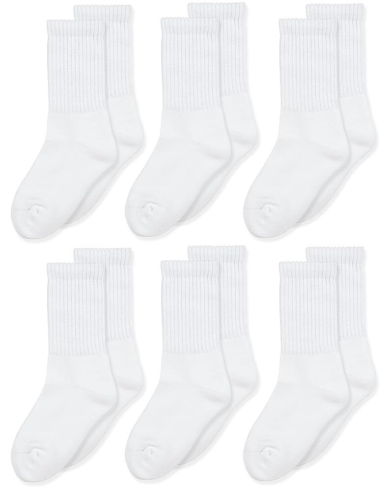 Jefferies Socks Seamless Toe Athletic Crew Socks 6-pack | Amazon (US)