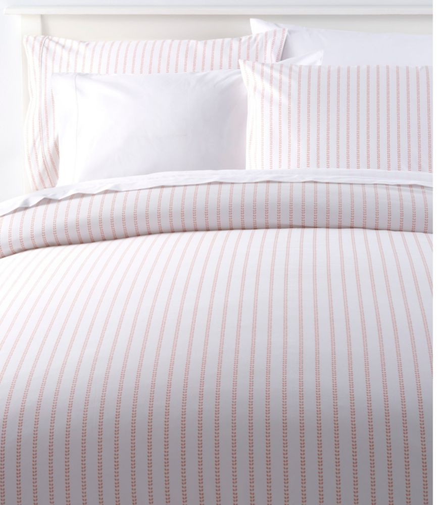 Sunwashed Percale Comforter Cover, Stripe Leaf | L.L. Bean
