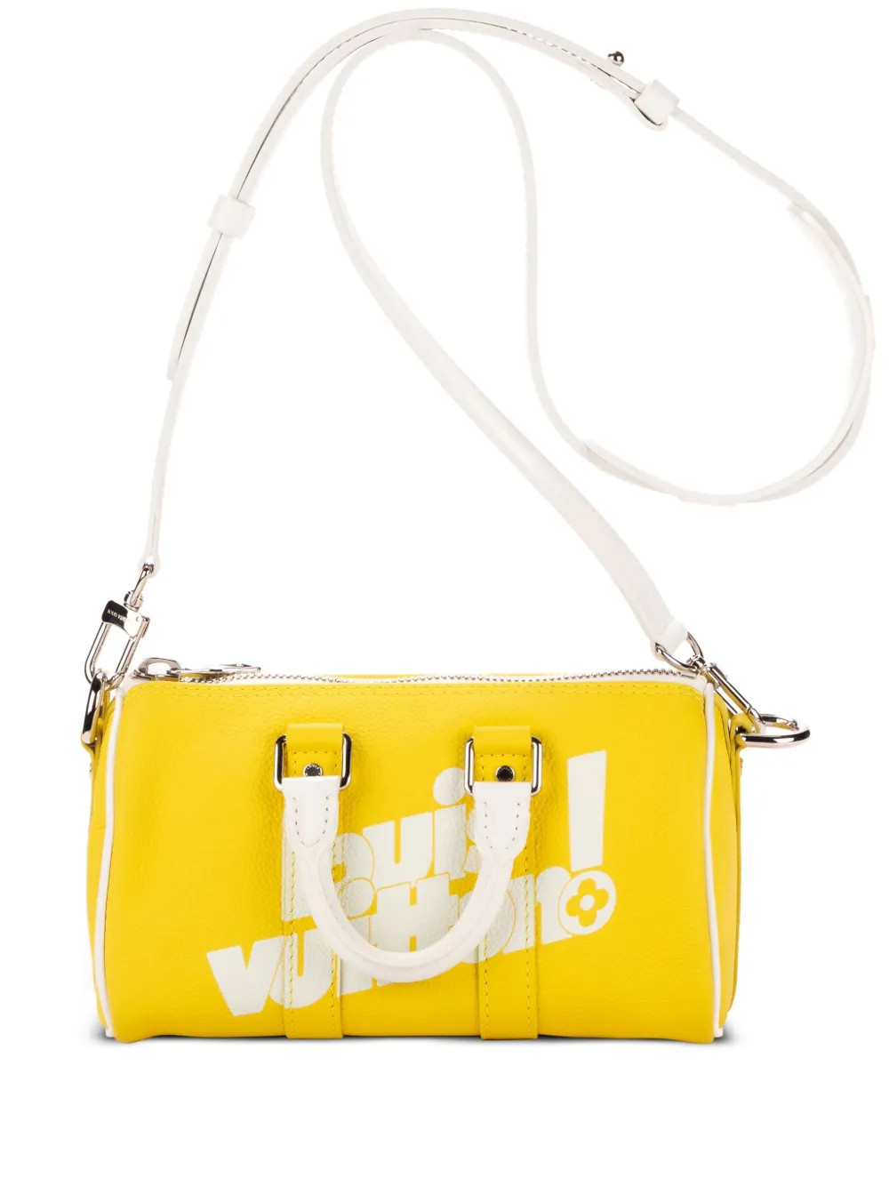 Louis Vuitton Pre-Owned x Virgil Abloh 2000 Keepall Bandouliere handbag - Yellow | Farfetch Global