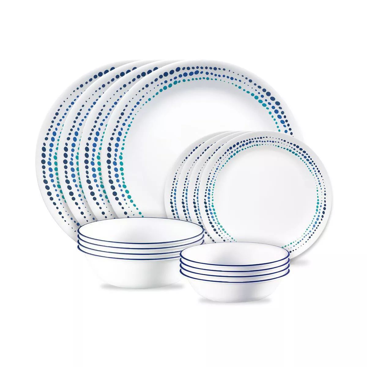 Corelle 16pc Vitrelle Ocean Blues Dinnerware Set | Target