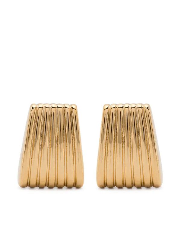 Heaven Mayhem Ribbed Earrings | Gold | FARFETCH AE | Farfetch Global
