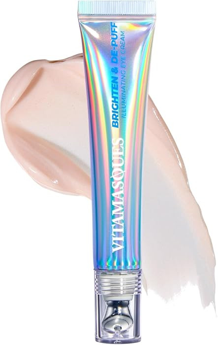Vitamasques Brighten & De-puff Illuminating Eye Cream, Dark Circle Under Eyes Treatment, Under Ey... | Amazon (US)