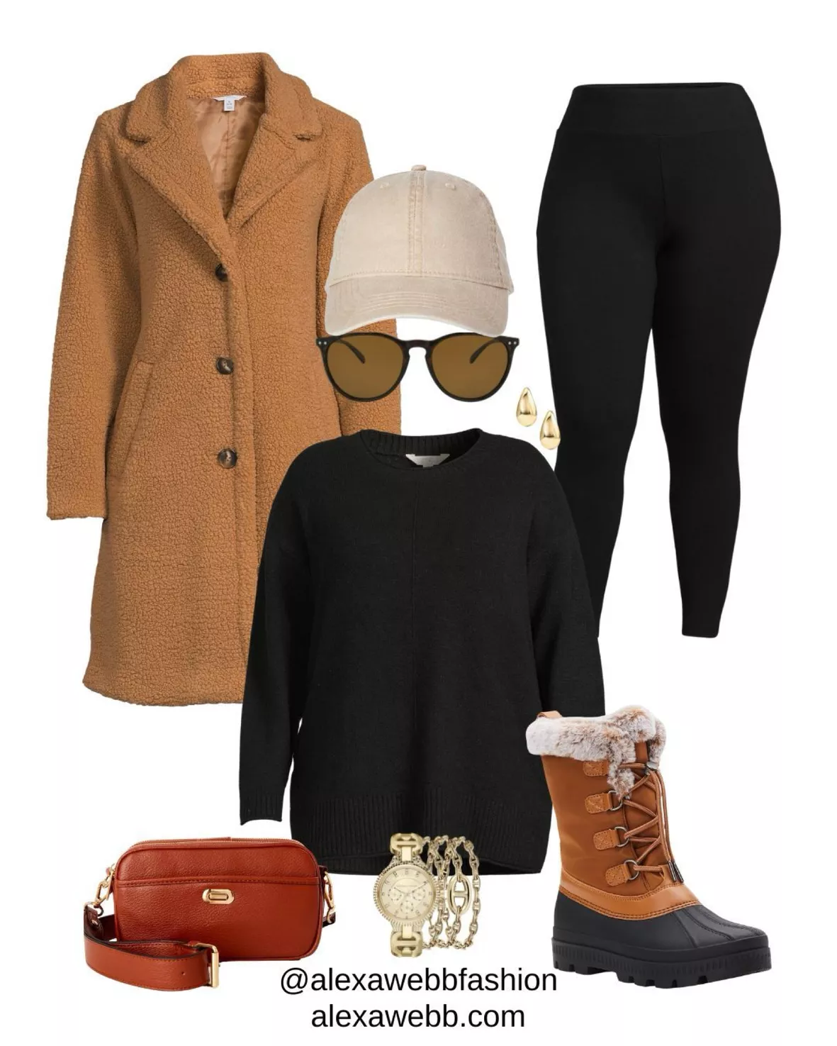 Plus Size Winter Outfit with Walmart - Alexa Webb