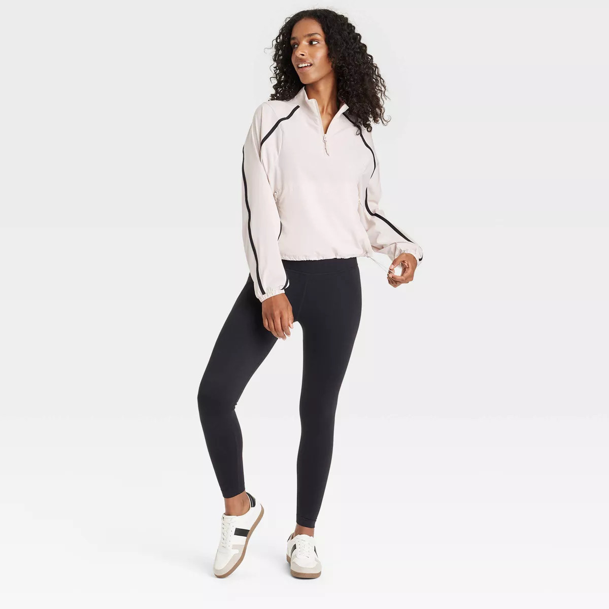 Women's Woven Piped 1/2 Zip Windbreaker - JoyLab™ | Target