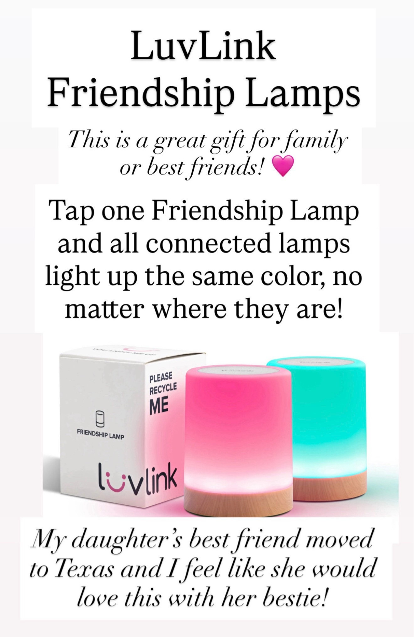 Friendship Luv Link Lamps 🩷❤️

#LTKKids