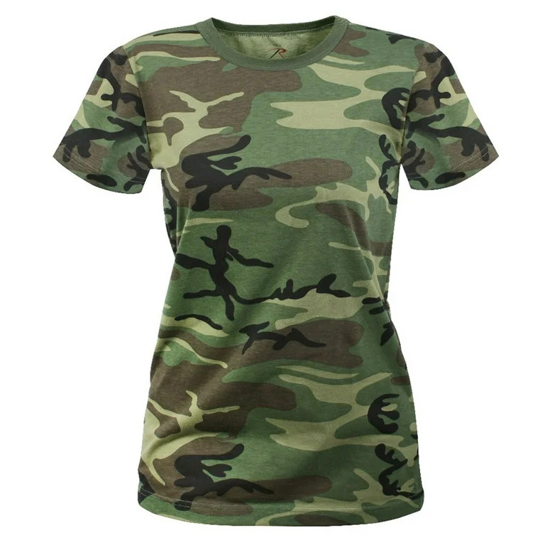 Rothco Womens Long Length Camo T-Shirt,Woodland Camo | Walmart (US)