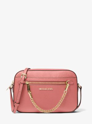 Jet Set Large Saffiano Leather Crossbody Bag | Michael Kors US
