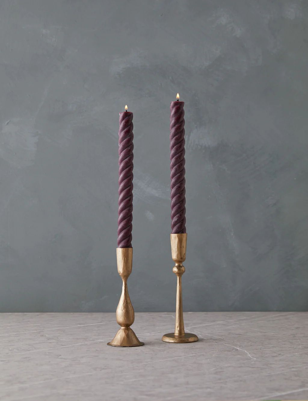 Rope Taper Candles (Set of 2) by Greentree Home | Lulu and Georgia 