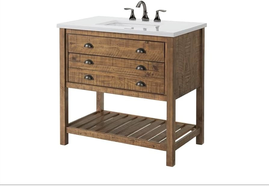 Martin Svensson Home Monterey Single Vanity, Natural Brown | Amazon (US)