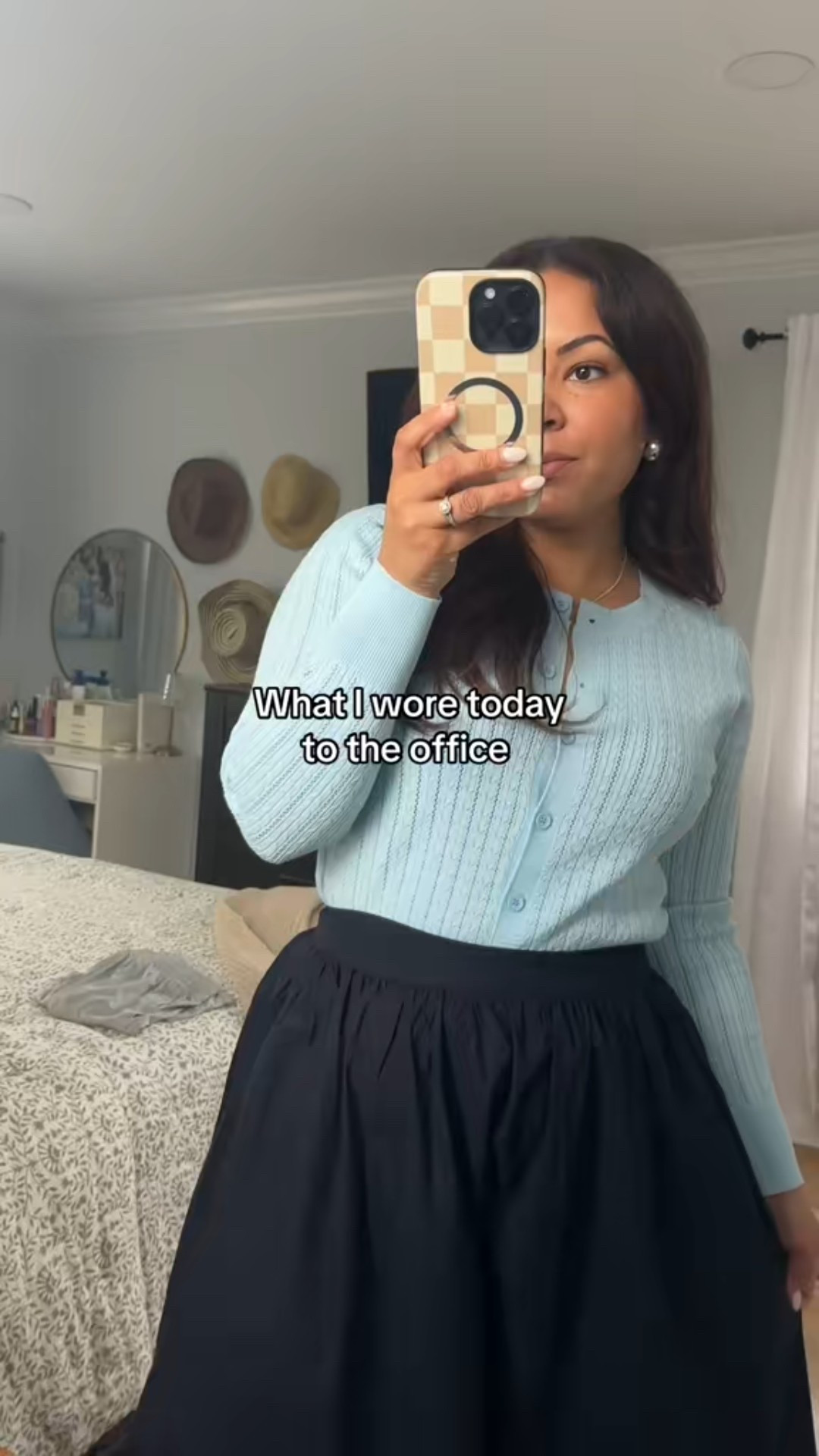 What I wore to the office today a line skirt Amazon cardigan spring outfit inspo spring outfit workwear 

#LTKSaleAlert #LTKFindsUnder50 #LTKStyleTip