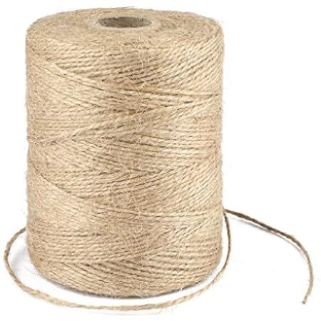 PerkHomy 1100FT Jute Twine String 2mm Natural Thin Ribbon Twine for Craft Gardening Plant Gift Wrapp | Amazon (US)