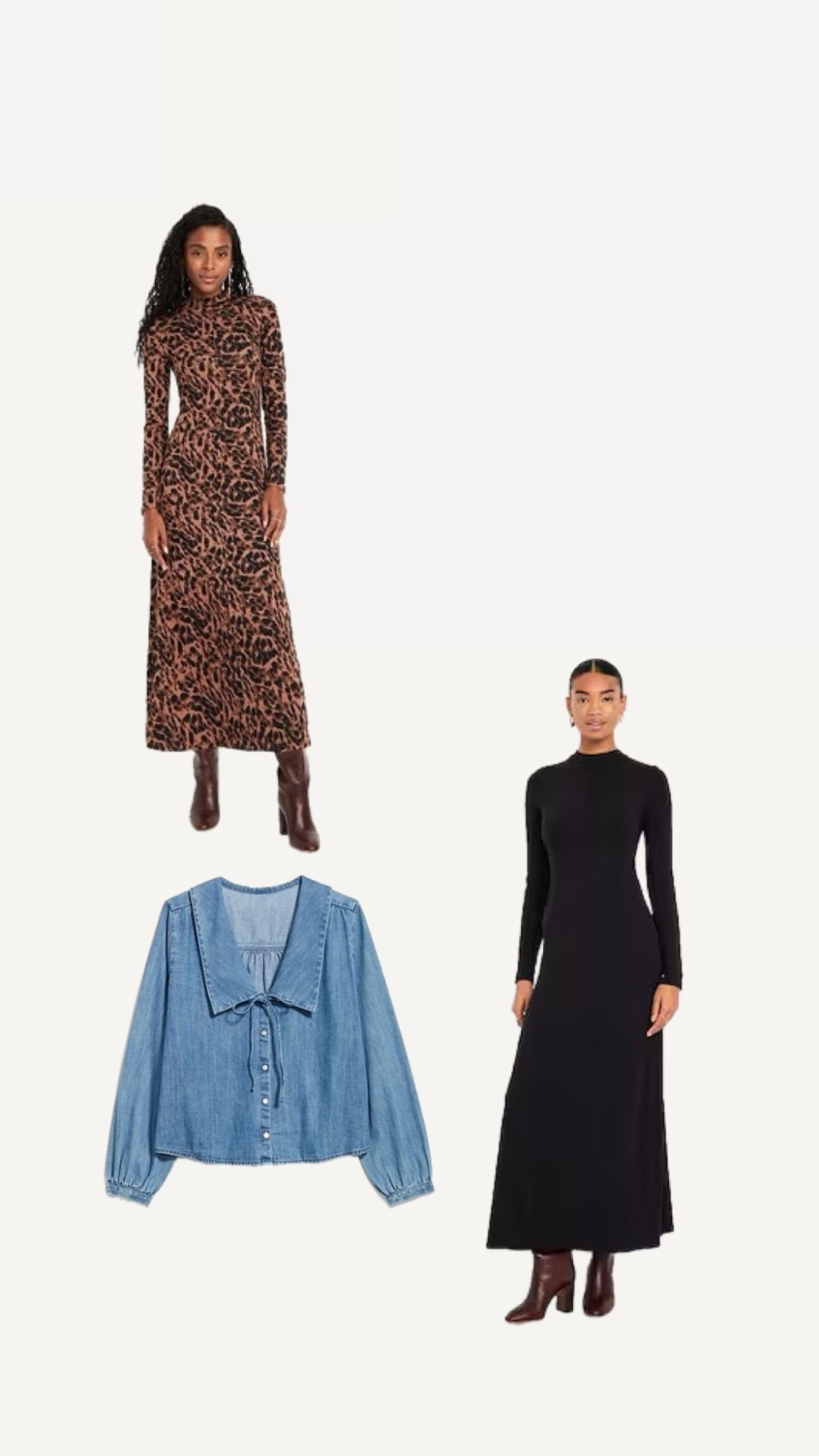 Just ordered these to try! 🤎 The denim one reminds me of the short-sleeve version I loved this summer, and the dresses look so warm and comfy for fall 🍂✨
Everything’s 40% off right now — or 50% off if you’re a cardmember! 🙌

#FallStyle #LTKFinds #FallOutfitInspo #CozySeason #LTKSaleAlert #LTKFallFashion #WardrobeRefresh #OOTDInspo #FallFavorites #LTKUnder50

#LTKSeasonal #LTKSaleAlert