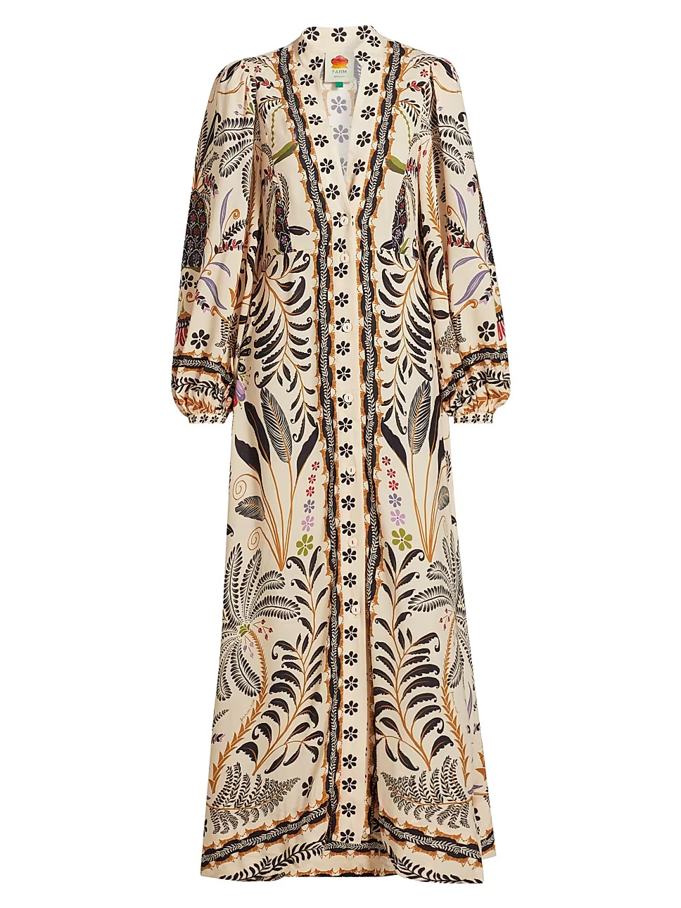 Botanical Button-Down Maxi Dress | Saks Fifth Avenue