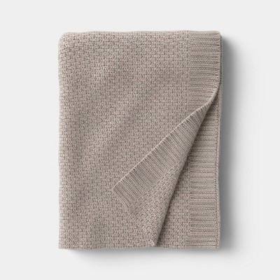Everyday Knit Throw Blanket Brown - Threshold™ | Target