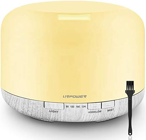 URPOWER 500ml Essential Oil Diffuser, Aromatherapy Diffusers for Essential Oils with Adjustable M... | Amazon (US)