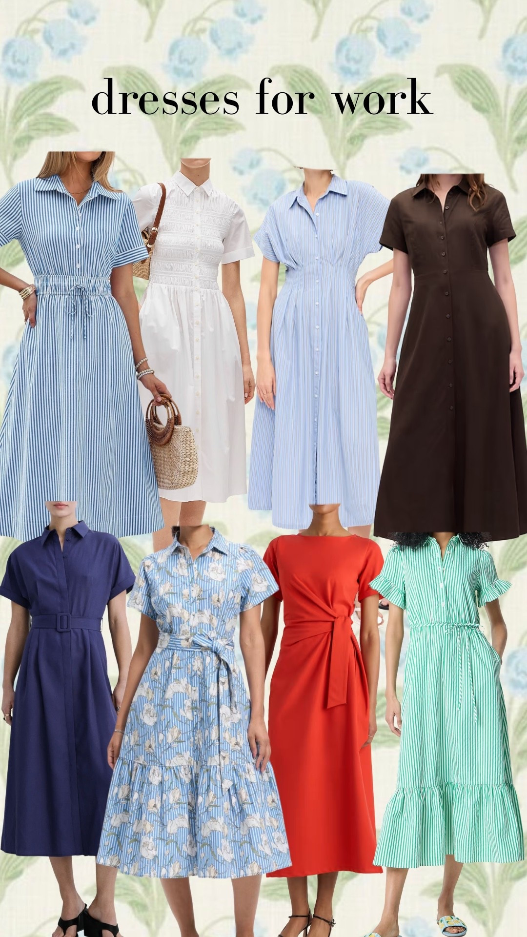 Midi dresses for work!

Workwear // workwear dresses
