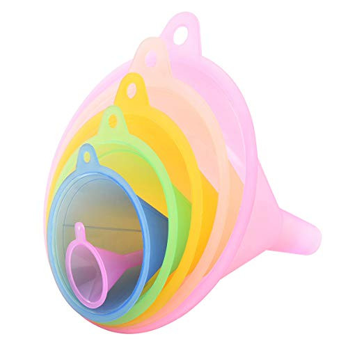 Delove All Purpose Plastic Funnel Set of 6 - Funnels for Kitchen Use Filling Bottles - Small Funn... | Amazon (US)