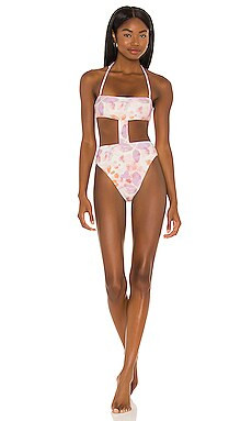 House of Harlow 1960 x Sofia Richie Kodi One Piece in 70s Watercolor Multi from Revolve.com | Revolve Clothing (Global)