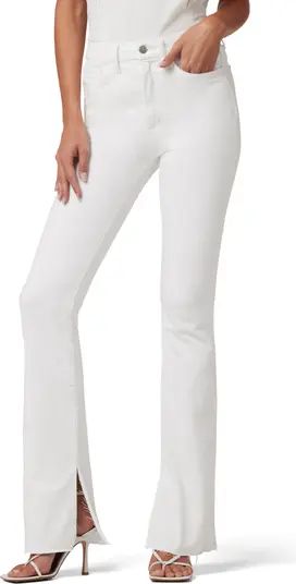 The Hi Honey High Waist Slit Raw Hem Curvy Bootcut Jeans | Nordstrom