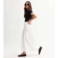 Women's White Pleated Midi Skirt New Look | New Look (UK)