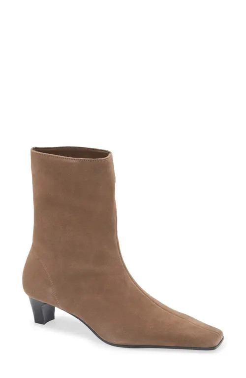 MANGO Collin Kitten Heel Ankle Bootie in Light/Pastel Brown at Nordstrom, Size 6.5Us | Nordstrom